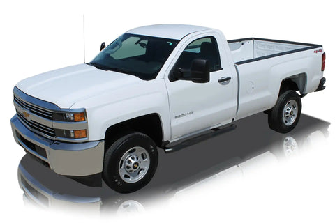 Raptor Series 1604-0091B - 5 In OE Style Curved Oval Steps Black E-Coated Alloy Steel 07-17 Toyota Tundra Regular Cab