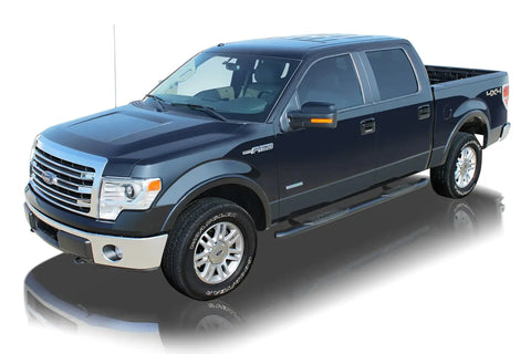 Raptor Series 1603-0360B - 5 In OE Style Curved Oval Steps Black E-Coated Alloy Steel 15-23 Ford F-150 17-23 F-250/F-350 Super Duty SuperCab
