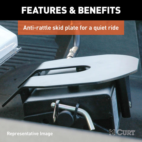 CURT 16041 E16 5th Wheel Hitch, Select Ram 2500, 3500, 8' Bed Puck System
