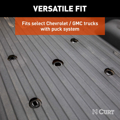 CURT 16057 A25 Sliding 5th Wheel Hitch, 25K, Select Chevy, Ford, GMC Puck System