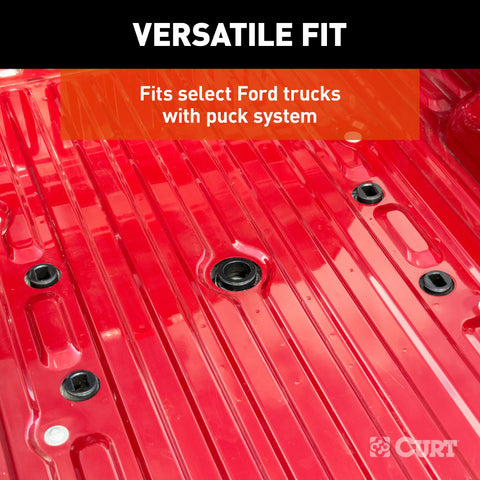 CURT 16057 A25 Sliding 5th Wheel Hitch, 25K, Select Chevy, Ford, GMC Puck System