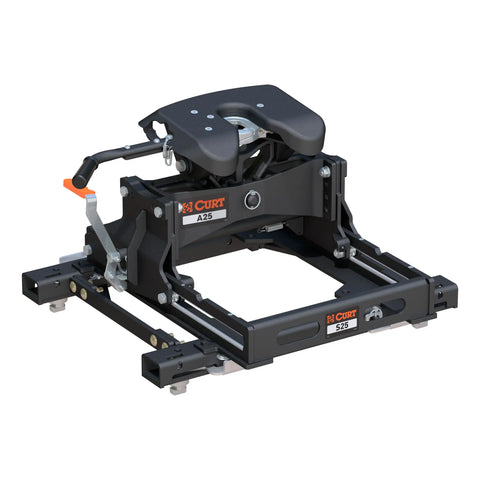 CURT 16059 A25 Sliding 5th Wheel Hitch, 25K, Select Silverado, Sierra Puck System