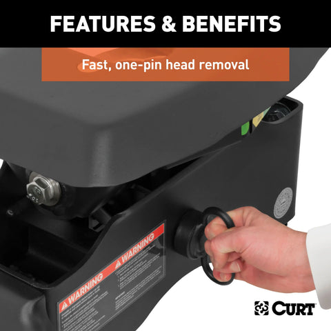 CURT 15300 Xtra Duty Class 5 Hitch, 2", Select Dodge D-Series, Ram, Ford Bronco, F-Series