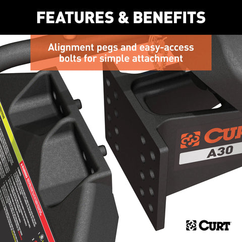 CURT 16190 A30 5th Wheel Hitch, 30,000 lbs