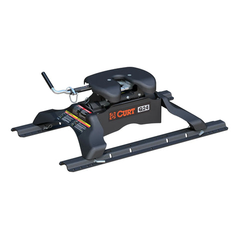 CURT 16246 Q24 5th Wheel Hitch with Base Rails, 24,000 lbs