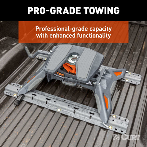 CURT 16320 PowerRide 30K 5th Wheel Hitch, 30,000 lbs