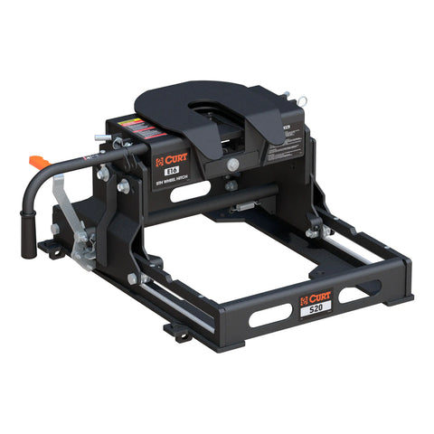 CURT 16511 E16 5th Wheel Slider Hitch for Short Bed Trucks, 16,000 lbs