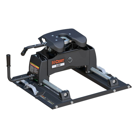 CURT 16676 A20 Sliding 5th Wheel Hitch, Select Ford F250, F350, F450, 6.75' Bed Puck System