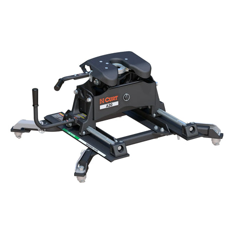 CURT 16686 A20 Sliding 5th Wheel Hitch, 20K, Select Ram 2500, 3500, 6.5' Bed Puck System