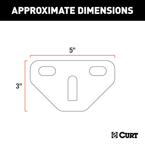 CURT 17005 Weight Distribution Hitch Bolt-On Hookup Brackets