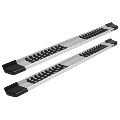 Raptor Series 1707-0431 - 6 In OEM Style Slide Track Running Boards Brushed Aluminum 05-24 Nissan Frontier King/Extended Cab