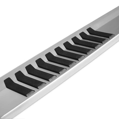 Raptor Series 1702-0501 - 6 In OEM Style Slide Track Running Boards Brushed Aluminum 19-24 Dodge Ram 1500 New Body Quad/Extended Cab