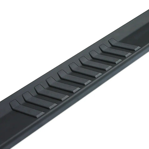 Raptor Series 1702-0602BT - 6 In OEM Style Slide Track Running Boards Black Textured Aluminum 19-24 Dodge Ram 1500 New Body Crew Cab