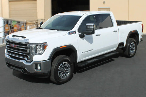 Raptor Series 1703-0377BT - 6 In OEM Style Slide Track Running Boards Black Textured Aluminum 19-24 Ford Ranger Crew Cab