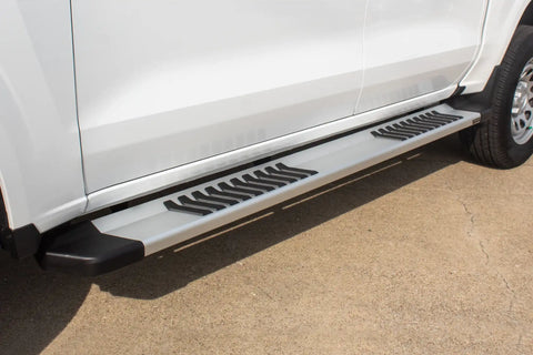 Raptor Series 1701-0342 - 6 In OEM Style Slide Track Running Boards Brushed Aluminum 15-24 Chevy Colorado/GMC Canyon Crew Cab