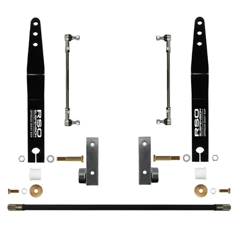 Raptor Series 170107-405400 RSO Suspension - Front Sway Bar Kit With Adjustable End Links 0-4in Lift 07-18 Jeep Wrangler JK/JKU