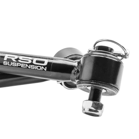 Raptor Series 170107-445600 RSO Suspension - Front Quick Disconnect Sway Bar End Links Black E-Coat Alloy Steel 2.5-6in Lift 07-18 Jeep Wrangler JK/JKU