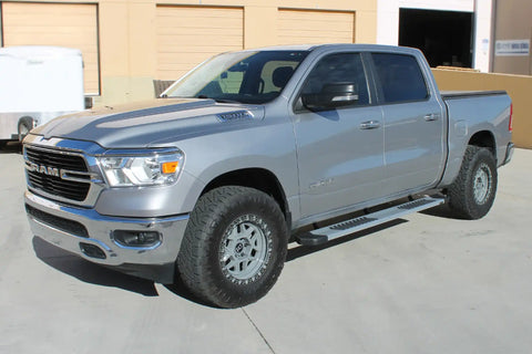 Raptor Series 1702-0501 - 6 In OEM Style Slide Track Running Boards Brushed Aluminum 19-24 Dodge Ram 1500 New Body Quad/Extended Cab
