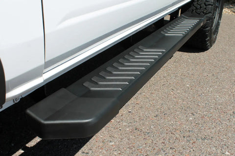 Raptor Series 1703-0388BT - 6 In OEM Style Slide Track Running Boards Black Textured Aluminum 21-24 Ford Bronco 4-Door