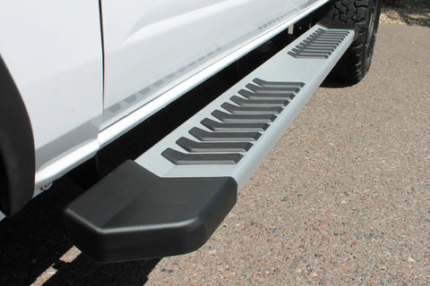 Raptor Series 1703-0388 - 6 In OEM Style Slide Track Running Boards Brushed Aluminum 21-24 Ford Bronco 4-Door