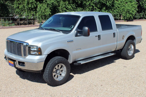 Raptor Series 1703-0344 - 6 In OEM Style Slide Track Running Boards Brushed Aluminum 99-16 Ford F-250/F-350 Super Duty Crew Cab