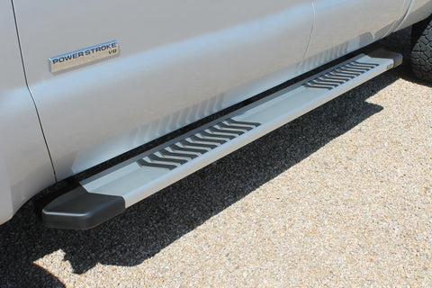Raptor Series 1703-0344 - 6 In OEM Style Slide Track Running Boards Brushed Aluminum 99-16 Ford F-250/F-350 Super Duty Crew Cab