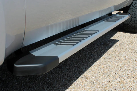 Raptor Series 1703-0344 - 6 In OEM Style Slide Track Running Boards Brushed Aluminum 99-16 Ford F-250/F-350 Super Duty Crew Cab