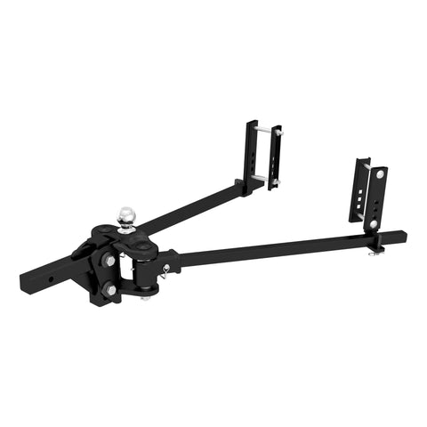 CURT 17501 TruTrack 4P Weight Distribution Hitch with 4x Sway Control, 10-15K