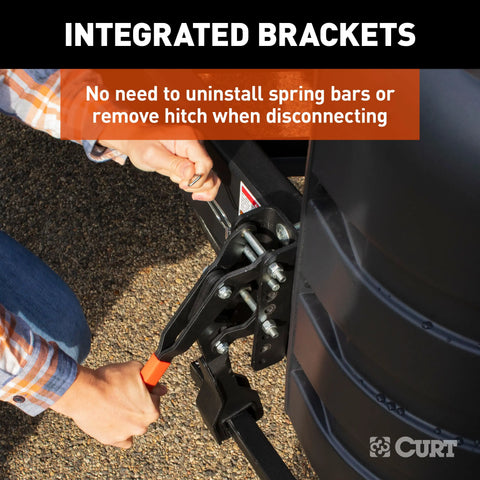 CURT 17520 TRUTRACK TRAILER-MOUNTED WEIGHT DISTRIBUTION HITCH