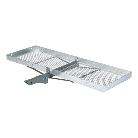 CURT 18100 60 x 20 Aluminum Tray Cargo Carrier (Folding 2 Shank, 500 lbs.)