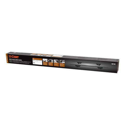 CURT 18118 - Universal 53-3/8-Inch Black Aluminum Roof Rack Cross Bars 2-Pack