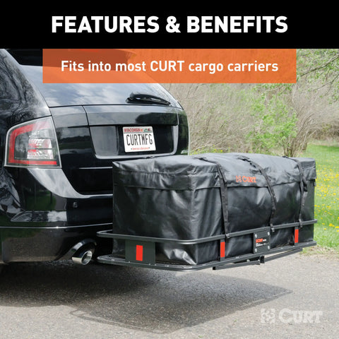 CURT 18210 56 x 18 21 Weather-Resistant Vinyl Cargo Bag