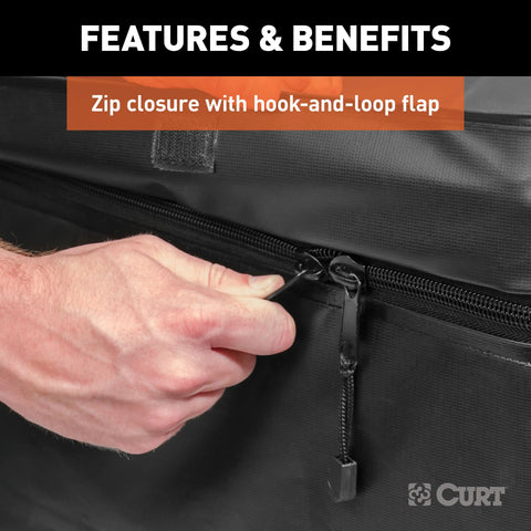 CURT 18210 56 x 18 21 Weather-Resistant Vinyl Cargo Bag