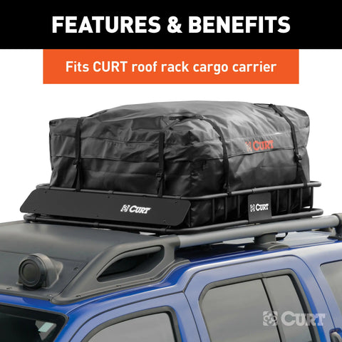 CURT 18220 38 x 34 18 Weather-Resistant Vinyl Roof Rack Cargo Bag