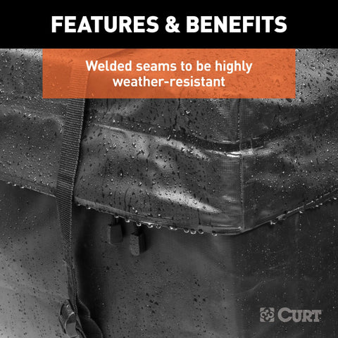 CURT 18221 59 x 34 21 Weather-Resistant Vinyl Roof Rack Cargo Bag