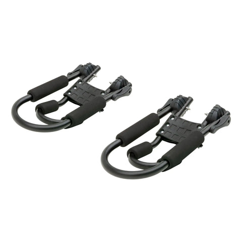 CURT 18320 Fully Adjustable Aluminum Universal Kayak Roof Rack Carrier, 2-Pack