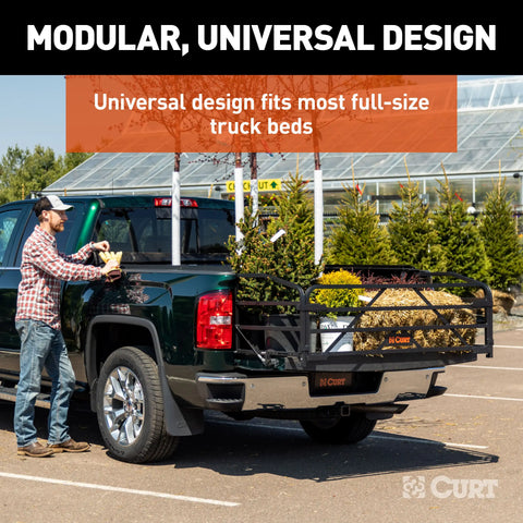 CURT 18325 Universal Truck Bed Extender with Fold-down Tailgate