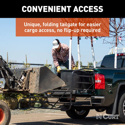 CURT 18325 Universal Truck Bed Extender with Fold-down Tailgate