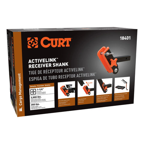 CURT 18401 ActiveLink 1-1/4 Receiver Shank