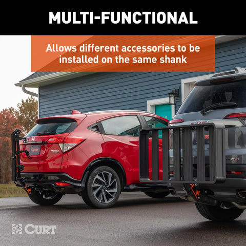 CURT 18411 ActiveLink SE Hitch-Mounted Bike Rack, 4 Bikes, 2 Shank