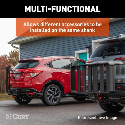 CURT 18415 ActiveLink 49 x 22 Aluminum Cargo Carrier, Fits 2 Receiver