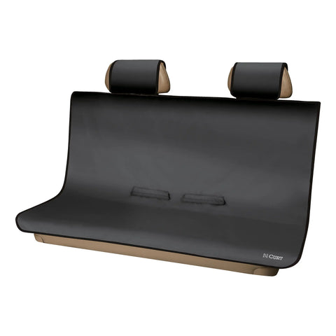 CURT 18511 - Seat Defender 58in. x 55in. Removable Waterproof Black Bench Cover