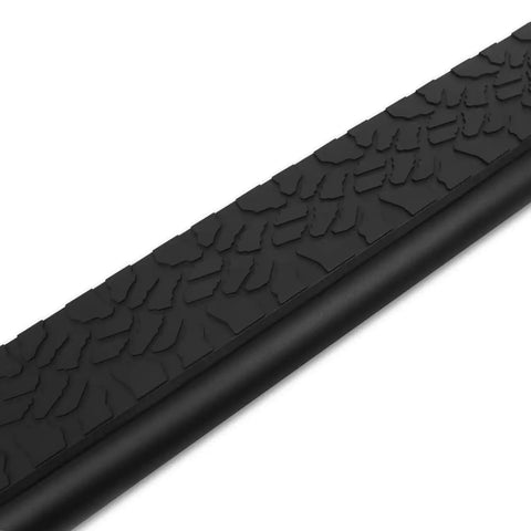 Raptor Series 1902-0073BT - 5 In Tread Step Slide Track Running Boards Black Textured Aluminum 19-24 Dodge Ram 1500 New Body Style Quad/Extended Cab