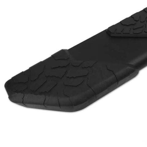 Raptor Series 1904-0378BT - 5 In Tread Step Slide Track Running Boards Black Textured Aluminum 05-23 Toyota Tacoma Double Cab