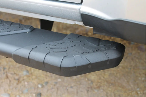 Raptor Series 1901-0342BT - 5 In Tread Step Slide Track Running Boards Black Textured Aluminum 15-24 Chevy Colorado/GMC Canyon Crew Cab