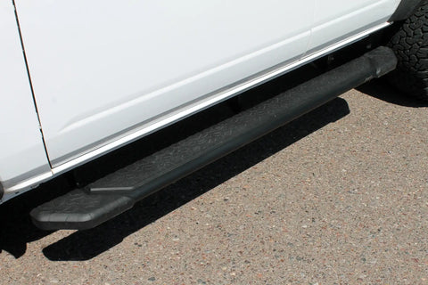 Raptor Series 1903-0388BT - 5 In Tread Step Slide Track Running Boards Black Textured Aluminum 21-24 Ford Bronco 4-Door