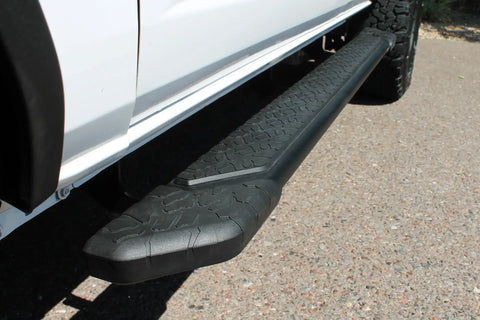 Raptor Series 1903-0388BT - 5 In Tread Step Slide Track Running Boards Black Textured Aluminum 21-24 Ford Bronco 4-Door