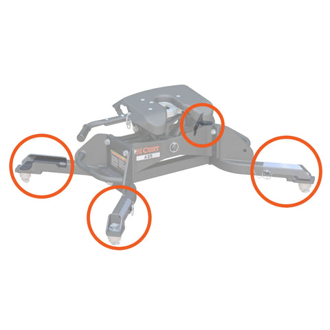 CURT 19205 Replacement 5th Wheel Puck System Handles for Ram (Fits 16021)