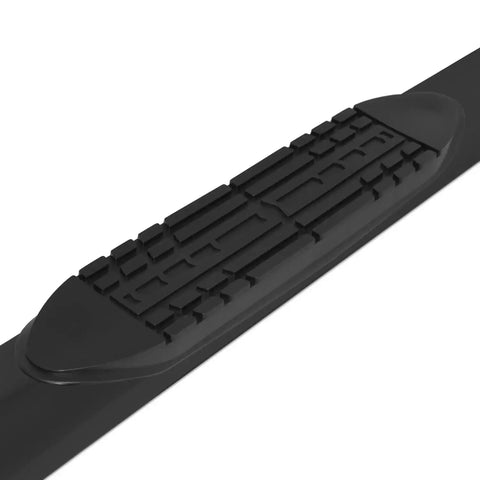 Raptor Series 2001-0174BT - 5 In Oval Style Slide Track Running Boards Black Textured Aluminum 07-18 Chevy Silverado/GMC Sierra 1500 19 Silverado/Sierra LD/Limited 07-19 2500/3500 HD Extended/Double Cab
