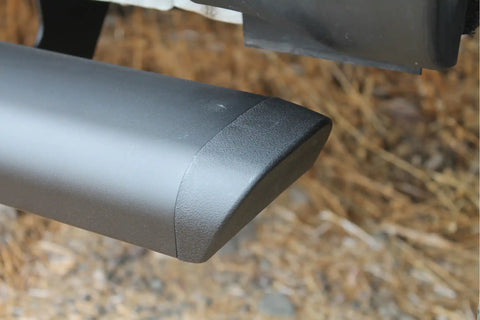 Raptor Series 2001-0342BT - 5 In Oval Style Slide Track Running Boards Black Textured Aluminum 15-24 Chevy Colorado/GMC Canyon Crew Cab